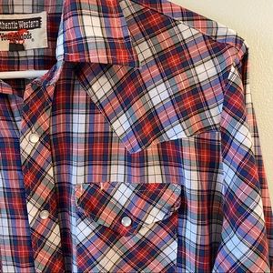 Vintage Authentic Western Youngbloods pearl snap button down